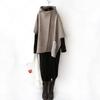 En Stock Estilo Japonés Otoño/Invierno 2026 Nuevo Cárdigan Asimétrico con Capucha Hombros Caídos Mangas Murciélago