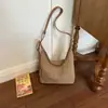 Bolsa feminina de palha trançada, nova tendência de moda verão 2023, bolsa de ombro casual de grande capacidade, bolsa estilosa de ombro