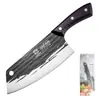 Cuchillo de Cocina de Acero Inoxidable, Hoja Martillada Forjada a Mano, Cuchillo de Chef Afilado, Cuchillo de Cocina, Al por Mayor en Stock Asakh-No.933