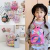 2025 Principios de Primavera Nueva Linda Lentejuela Mochila Escolar de Jardín de Infancia Diseño de Moño Mochila de Princesa PU Mochila Escolar para Niñas