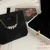 Cadena de Clavícula de Trigo Collar de Plata para Mujer Lujo Ligero Nicho 2024 Nuevas Explosiones Regalo de Cumpleaños Joyería al por Mayor