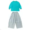 Conjunto de sudadera de otoño para niñas 2026 nuevo conjunto de dos piezas de moda estilo coreano para niños mayores, ropa elegante para niñas