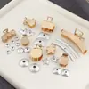 Nuevo Broche de Pelo de Brocado de Canción Nueva Doble Cara con Base de Clip Incrustada de Tela de Cubierta Accesorios Metálicos para Joyería DIY Listos para la Venta