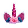 Forma de Flor de Unicornio de Pony Fiesta de Cumpleaños Tela Inserto para Pastel Color Completo Listo para Usar Popular Transfronterizo Suministros para Fiestas