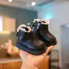Botines con Adorno de Encaje para Niña 2026 Otoño/Invierno Nuevos Botines Forrados de Felpa Estilo Coreano Dulces Botas de Princesa Botas de Combate para Bebé