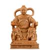 Estatua de Madera de Ciprés Mariscal Zhongtang Nezha Tercer Príncipe Adorno Madera Sólida Brillante Rey Celestial Príncipe de Taiwán Artesanías