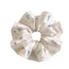 Goma de Pelo Floral de Satén Sedoso para Mujer, Suave Goma para Moños, Cuerda Floral para Cola de Caballo Baja, Accesorio Floral para el Cabello