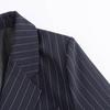 Estilo Europeo y Americano Transfronterizo Z Nueva Moda Elegante Ropa para Mujer Venta al por Mayor Rayas Finas Chaqueta de Traje Holgada 1255819