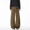 Otoño 2026 Nuevo Retro Sin Sombra Pared Patchwork Americano Cuadros Cuchillo Curvo Pantalones