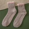 Calcetines Pantufla Antideslizantes con Agarre para el Hogar para Mujer Calcetines de Terciopelo Coral de Felpa para Mujer Calcetines para el Suelo Calcetines para Dormir Transfronterizos Amazon