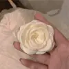 Clip de Estilo Fragancia Pequeña de Alta Gama Coreano Clip para el Cabello de Perla Verde Clip de Tiburón Grande Flor Grande Accesorios para el Cabello Diadema