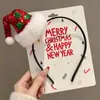 Diadema de Cabeza de Oso Navideño para Mujer, Diadema de Ambiente Festivo para Fiesta, Accesorios para el Cabello Pinza para el Pelo con Lazo de Disfraz Cosplay