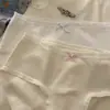 Calcinhas Femininas de Algodão Puro Sem Costura Cintura Média 100% Algodão 7A Extra Longa Extra Larga Forro Antibacteriano Confortável Respirável