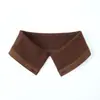 Chaqueta Gruesa de Plumas de Invierno con Cuello Falso Desmontable, Cuello de Canalé de Punto Universal, Cuello Lavable Anti-Suciedad con Hebilla