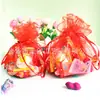 En stock bolsa de gasa con lentejuelas lisas diámetro 35cm caja de regalo para joyería bolsa de gasa para dulces y huevos ventas a bajo precio