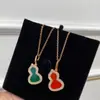 Collar de Calabaza Versión Alta Kirin Alta Calidad Tamaño Mediano Chapado en Oro Rosa 18K Carniola Madreperla Blanca Cadena para Suéter de Lujo Accesible