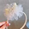 Loja de Fábrica de Contos de Fadas Papoula Primavera Nova Malha Tridimensional Pérola Coroa Tiara Exquisito Acessório de Cabelo Infantil