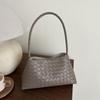 2025 Moda Nueva de Moda Diseño Simple Textura Tejida Elegante Bolso de Hombro Cruzado Casual Pequeño Cuadrado