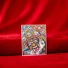 Thangka de corazón pintado a mano con zakiram y detalles dorados, pintura de la vida pasada y presente, lienzo de Buda, admite varios patrones de thangka.