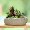 Oferta Especial con Envío Gratis: Maceta Grande para Suculentas, Maceta de Cerámica Gruesa Hecha a Mano con Flor Pellizcada, Maceta para Suculentas de Decoración para el Hogar