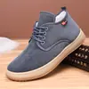 Zapatos de Tela Gruesos con Felpa de Invierno Estilo Old Beijing para Hombre Antideslizantes Cálidos Zapatos para Hombres de Mediana Edad y Mayores Suela Suave Cómodos Zapatos Casuales