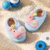 Pequeno Cervo Mili Pelúcia de Inverno Novas Pantufas para Meninas, Desenho Animado Antiderrapante Solado Macio Sapato Infantil para Casa com Tira