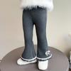 Pantalones de Forro Polar para Niñas Otoño e Invierno 2025 Ropa Exterior de Invierno para Niños Pantalones de Campana Gruesos Cálidos de Forro Polar para Bebé