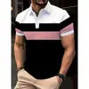 2026 Europeu e Americano Transfronteiriço Verão Venda Rápida Amazon Camisa POLO 3D Costura de Botões Impressão Digital Masculina