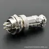 Soquete de painel GX12 com uma ranhura e rosca estendida, conector plugue de aviação, 2/3/4/5/6/7 pinos