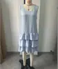 2026 Amazon Europeu e Americano Transfronteiriço Vestido Sexy de Decote V Moda Feminina Patchwork Sem Mangas Estilo Férias