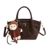 Bolso de Mano Vintage de Gran Capacidad para Mujer con Textura Mate, Bolso Cubo, Bolso Tote Pequeño para Viajes Diarios, Bolso de Hombro Único, Bolso Cruzado