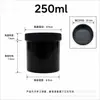 Contenedor de plástico vertical de boca ancha en stock 100ml frasco para muestras de tinta pp contenedor pequeño botella de almacenamiento de partículas engrosado y sellado