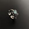 Anillo Cruzado para Viajeros Coreano y Japonés para Mujer, Anillo Ajustable de Moda Vintage con Personalidad, Anillo Geométrico Hip-Hop Estilo Ins para Dedo Índice