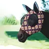 Fábrica en stock y entrega rápida Capucha antimosquitos para caballos Máscara transpirable para caballos Máscara para caballos con varios estampados Suministros ecuestres