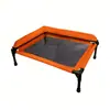 Cama de Camping Transpirable a Prueba de Humedad para Mascotas con Almohada en Forma de L, Soporte para el Cuello de Jaula para Perros, Adecuada para Perros Pequeños y Medianos, Cama para Mascotas para Todas las Estaciones