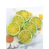 Rodajas de limón de simulación adornos de frutas artificiales decoración de ventana modelo adornos accesorios para fotografía