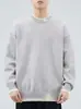 Suéter de Punto Suelto con Cuello Redondo Falso de Dos Piezas para Hombre Invierno 2026 Diseño de Moda Sentido del Diseño Prendas Base Ropa de Hombre