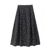 Vestido Longo de Algodão Casulo Feminino Japonês Saia Longa Casual Justa Saia Longa de Mistura de Algodão 476319 474956