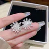 Flores en Flor, Pendientes de Borla con Cuentas, Lujo Accesible y Pendientes de Gama Alta, Pendientes Super Hada Estilo Vacaciones de Verano en la Costa