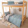 Juego de cama con edredón al por mayor, juego de cama de seis piezas para dormitorio de estudiantes individuales, juego de edredón de cuatro piezas