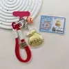 Insignia Corporativa Personalizada Logo Oro Puro 999 Bolsa de la Suerte Llavero Bolsa Colgante para Bolsa Transmisión en Vivo