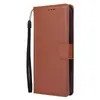 Funda de Cuero para Teléfono Móvil con Marco de Fotos para Tres Tarjetas Adecuada para Huawei P40 Lite P30/P Smart/Nova 5t