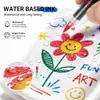 Plumas Populares Transfronterizas para Tela, Plumas de Pintura para Tela, Lavables y que No se Desvanecen, Marcadores de Graffiti para Ropa Pintada a Mano con Bricolaje, Lienzo