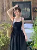 Vestido Su San San Blanco con Tirantes Finos para Mujer, Estilo Nuevo para Principios de Primavera, Vestido Largo Elegante y Adelgazante