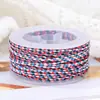 Fio de algodão de três cores de quatro fios Boting, pulseira de cordão colorido trançado feito à mão DIY, cordão para alça, resistente ao desgaste, material de cordão sem trama