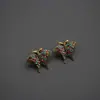 Joyería de Segunda Mano de Qingdao Broche de Animalitos Pequeños Accesorios de Cristal Broche de Mariposa Retro Accesorios Lindos de Cachorro Estereoscópicos