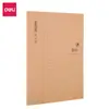 Caderno Costurado Deli Fb550, 50 Páginas, Inglês/Linhas Horizontais/Questões de Exercício, Etc., Capa Elegante, Papel de Qualidade, Costura Resistente