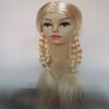 Peluca de cosplay de la princesa Elsa Frozen Adventure, estilo beige, trenzas, conjunto de cabello de la princesa Elsa