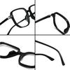 1334 nueva montura de gafas ópticas ultraligera TR90 rojo neto liso luz anti-azul montura grande gafas planas