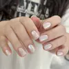 Set de 10 Uñas Azules Ojo de Gato Brillantes Hechas a Mano para una Hija Adinerada, Modernas y Populares, Realza el Cutis y la Elegancia, Uñas Portátiles al por Mayor